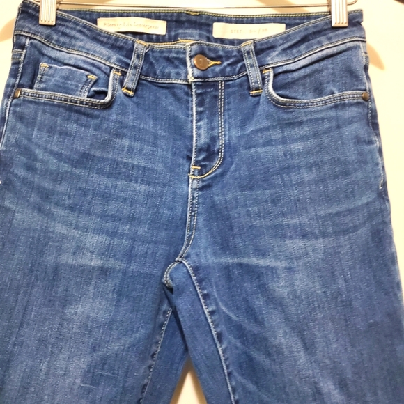 Pilcro and the Letterpress STET Slim Crop Slit Jeans Sz 28 - Picture 2 of 9